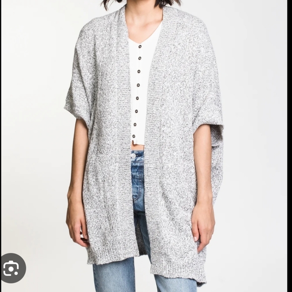 HARLOW | Harper Cardigan Sweater Light Grey - One Size - Picture 1 of 6